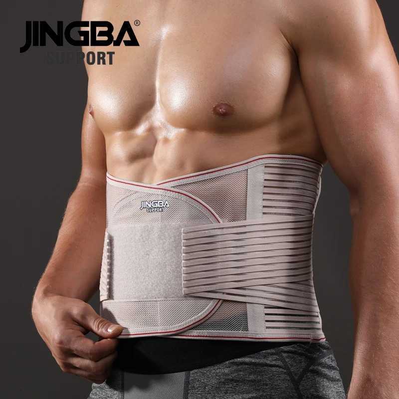 JINGBA SUPPORT Orthopedic Corset Back Support Belt Men Back Brace Belt Lumbar Support Orthopedic Protection Spine Support Belt W250724