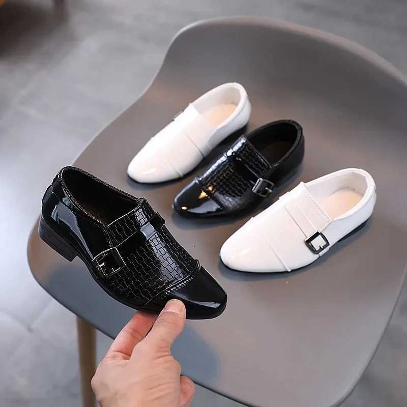 Kids Leather Shoes Students Boys Girls Soft Bottom Performance Shoes Fashion Children Wedding Party Dress Shoe Toddler Footwear XJ250724