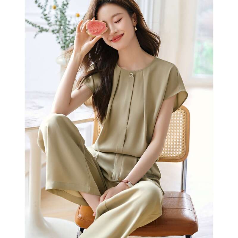sxzy summer new simple design commuter vest for women stylish twopiece set