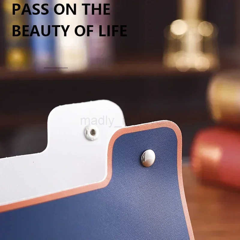 Multifunctional Car Vintage PU Leather Tissue Holder Retro Style Desktop Napkin Dispenser with Cosmetic Storage Organizer M250724