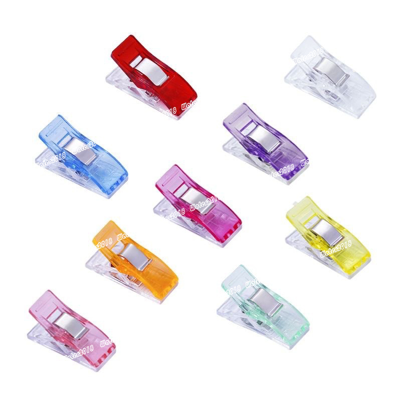 Multipurpose Sewing Clips Plastic Fabric Clips Perfect Alternative Sewing Quilting Pins Fit Any Chip Bag Clips For Food Assorted Colors Binding Clips