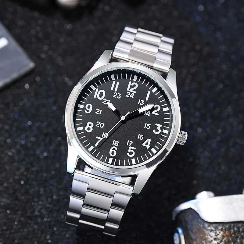 Field Watch with Steel Band Easy Reading Japan Movement W250724