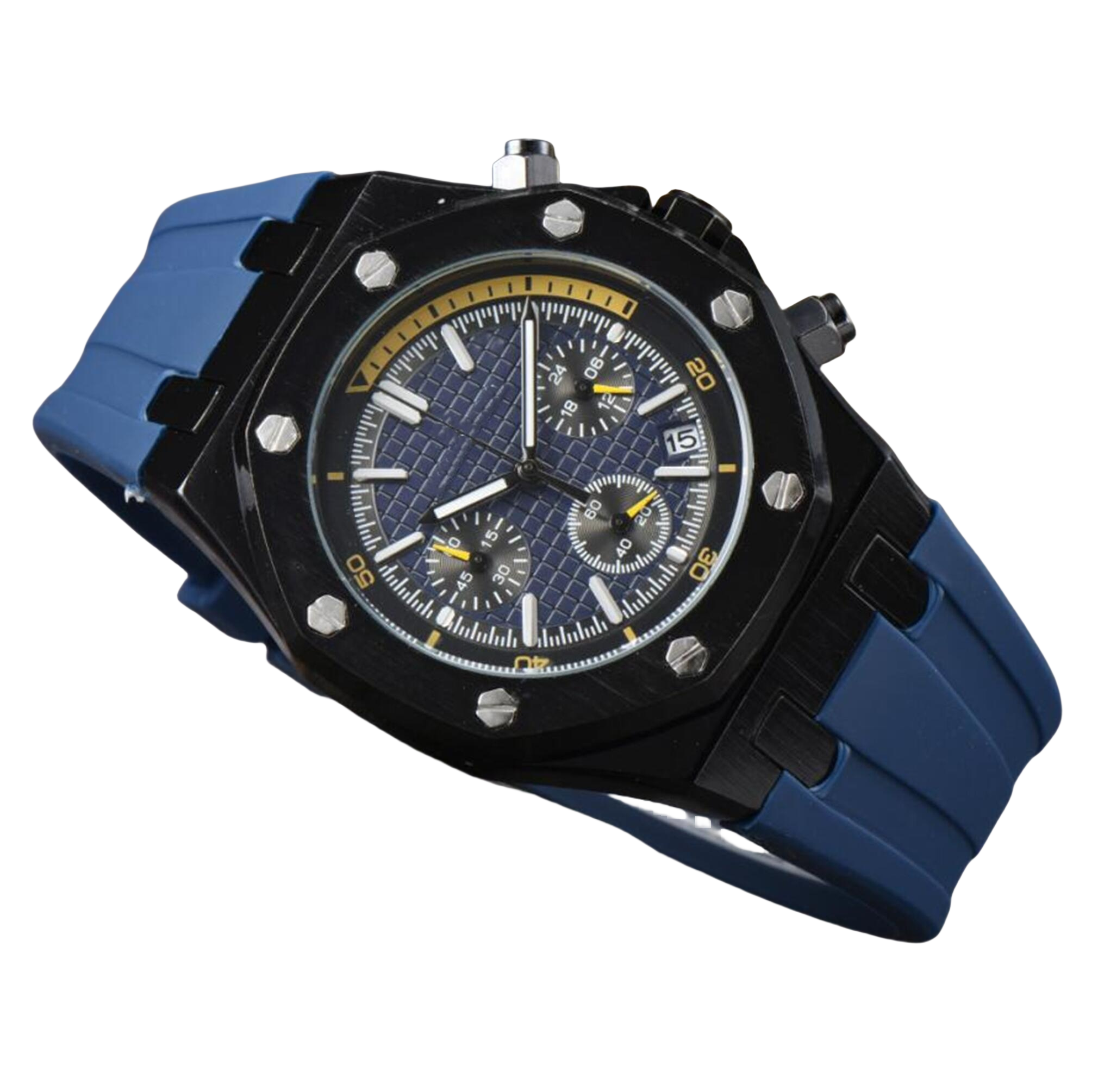 Mens watch designer luxury High quality APity quartz watches oakity hexagon bezel man lady brand wristwatch Fashion Rubber strap Sports Wristwatches #233