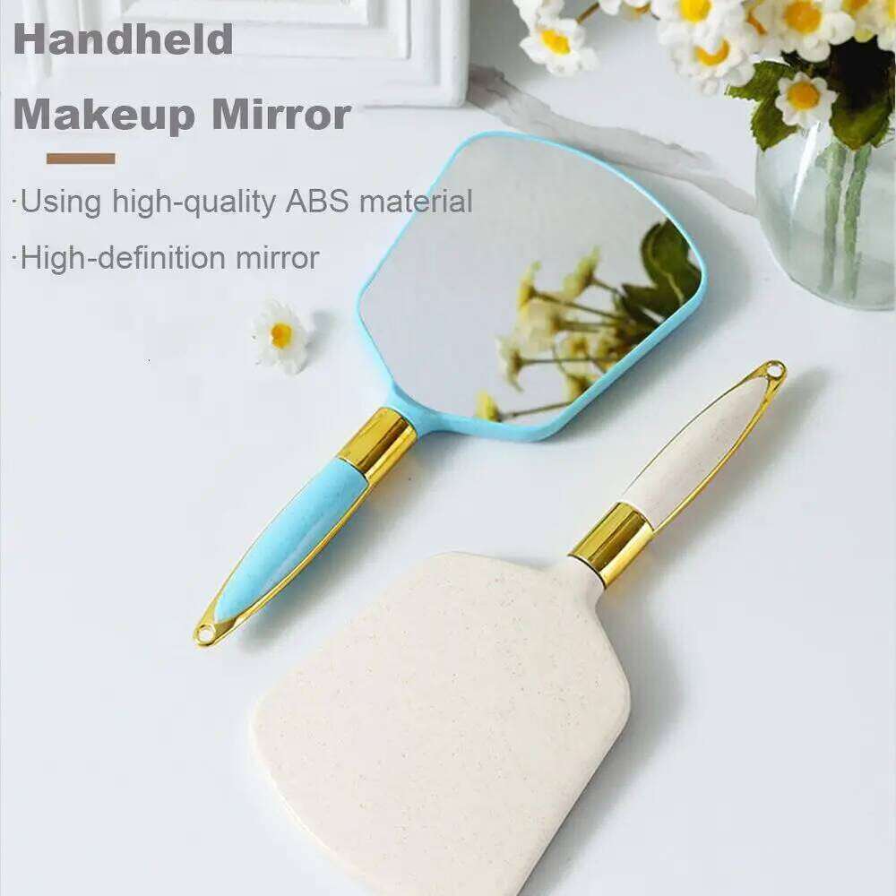Vintage Handheld High-definition with Handle Hand Mirror SPA Salon Makeup Vanity X250723