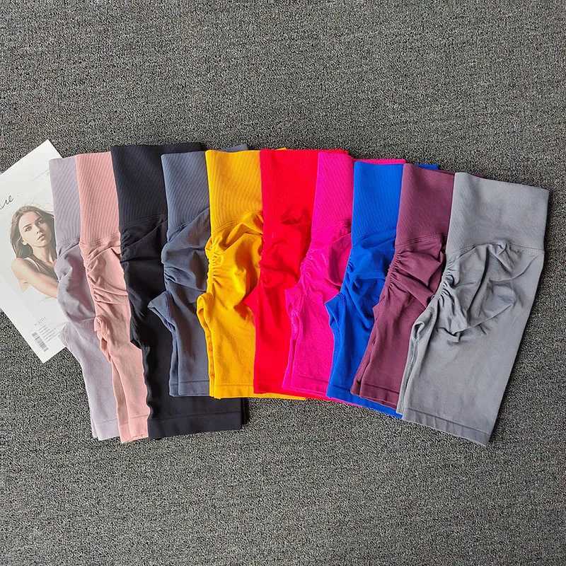 30PCS Summer Seamless Yoga Shorts High Waist Workout Shorts Women Sexy Booty Tummy Control Gym Leggings Breathable Running Shorts XJ250724
