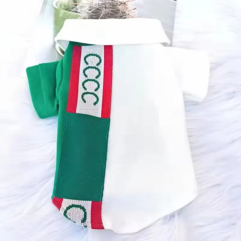 Dog Designer Luxury Polo T-shirt Pet Casual Fashion Two-legged Clothes Brand Short-sleeved Shirt Pet Clothes for Summer and Spring CH316