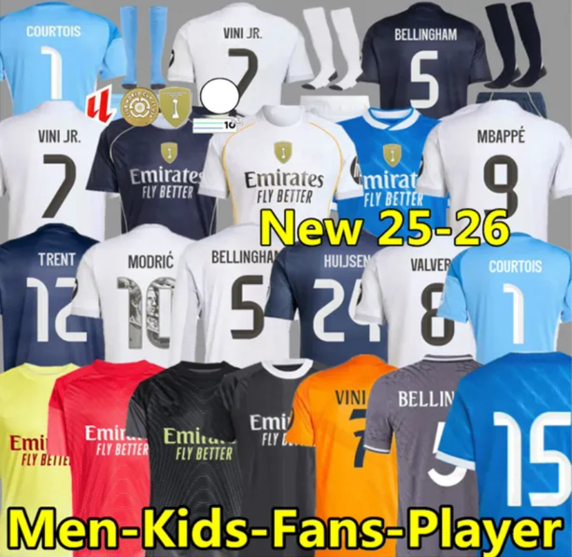 2024 2025 2026 soccer jerseys 25 26 Real 4Th MadriDS football shirt CAMAVINGA Mbappe MODRIC VALVERDE Fourth camiseta men kids uniforms VINI JR BELLINGHAM ARDA GULER
