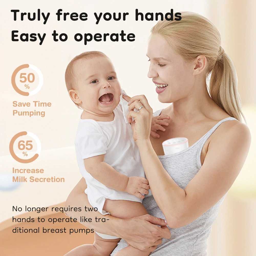 Electric Wearable Portable Breast Pump Large Capacity Hands-Free BPA-Free with 4 Modes And 12 Levels for Nursing Mothers X250724