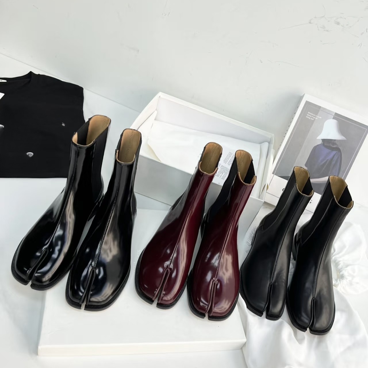 Nuovi Stivali Per Caviglia Tabi Da Donna Boot Designer Classici Boot Da Boot Co…