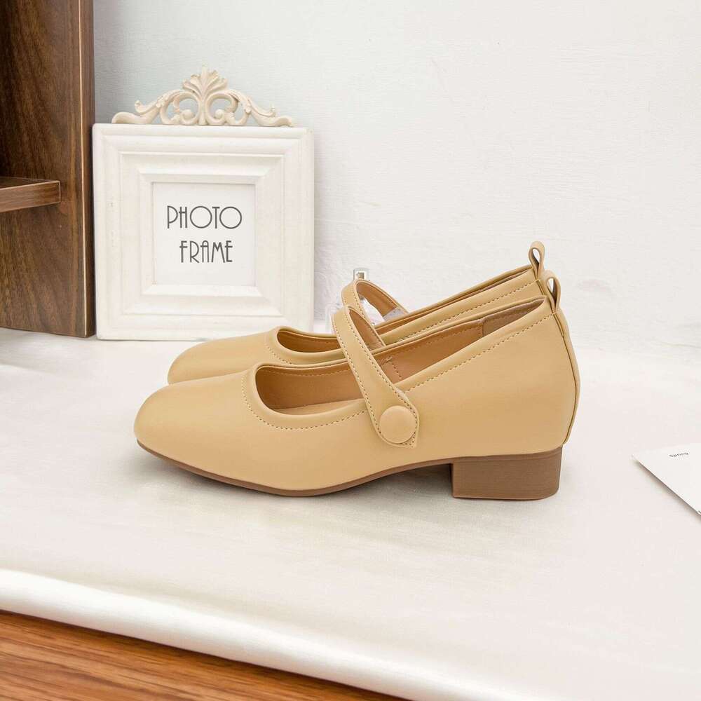 Mary Jane Women, High-End Outdoor Wear, Hidden Wedge, Soft Sole, French Sweet Style, Uniform High Heels, Versatile Single Shoes for Women