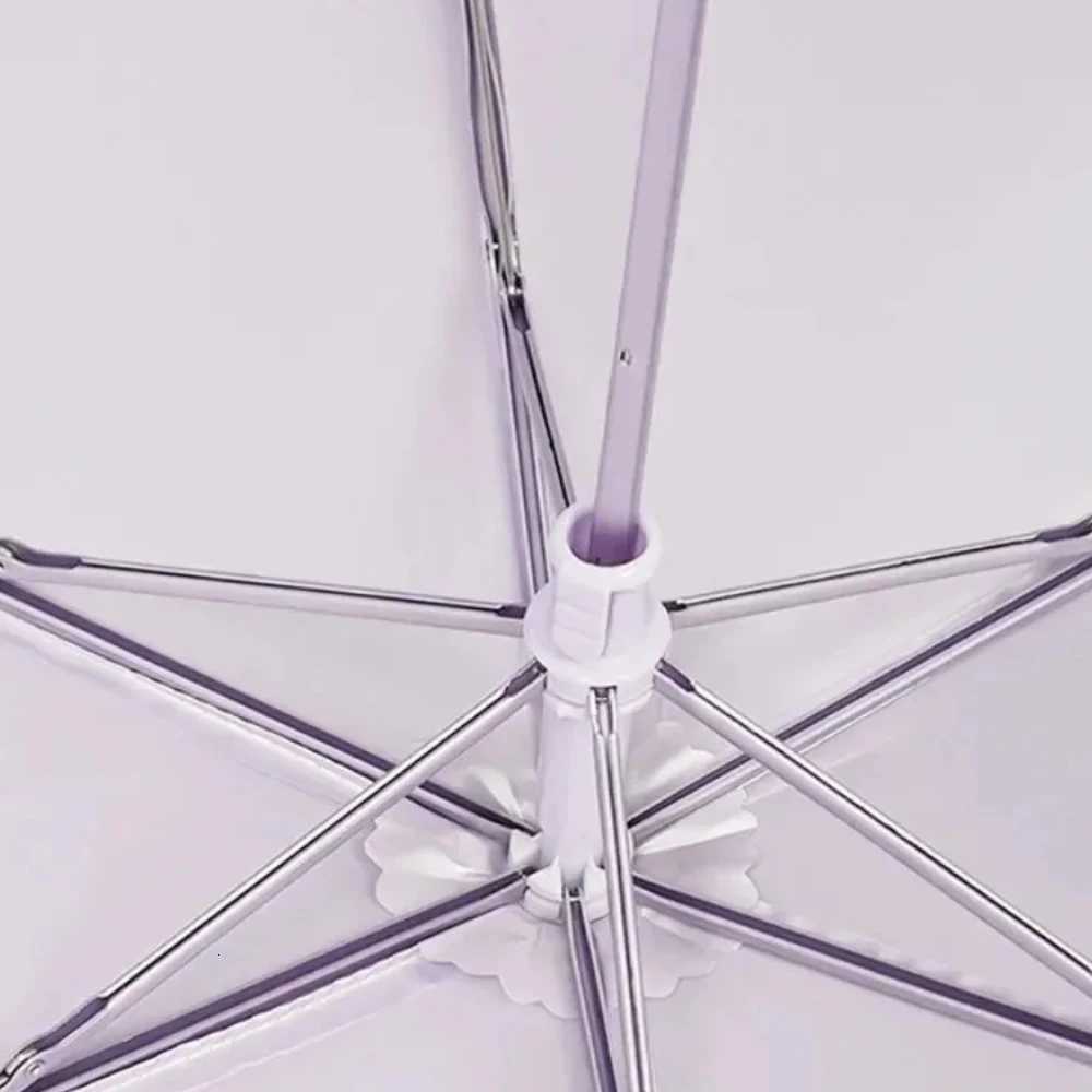 Portable Folding Umbrella 6-Bone Foldable Super Light Matching Umbrellas Sunscreen Feather Umbrella UV Resistant Sun Umbrellas R250724