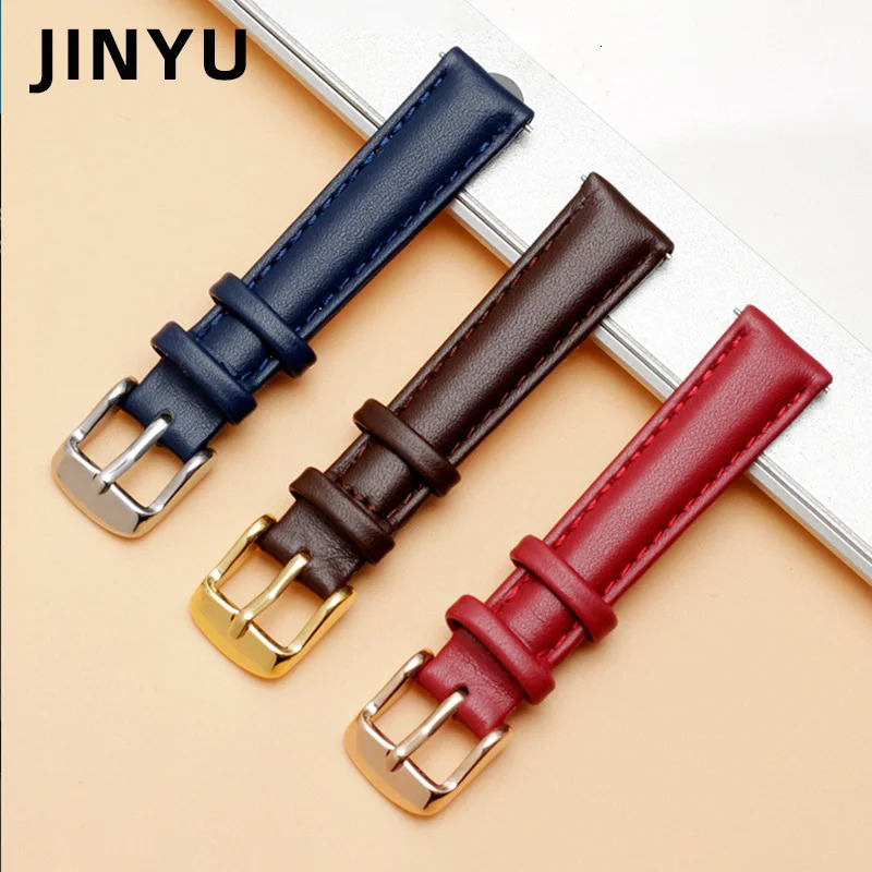 12mm 14mm 16mm 18mm 20mm Men Women cowhide Watch Band For Watch Strap Bracelet Accessories 250723