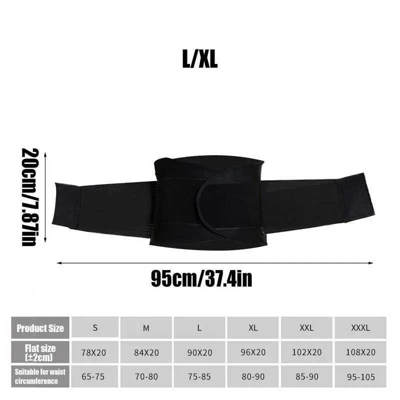 Waist Trimmer Belt Wrap Workout Waist Slimming Belt Back Support Belts For Home Gym Workout Fitness W250724