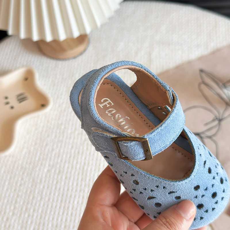 Children Princess Shoes Hollow-out Concise Sle Breathable Kids Flat Shoe Three Colors Summer All-match Comfortable Girls Shoe 23-34XJ250724