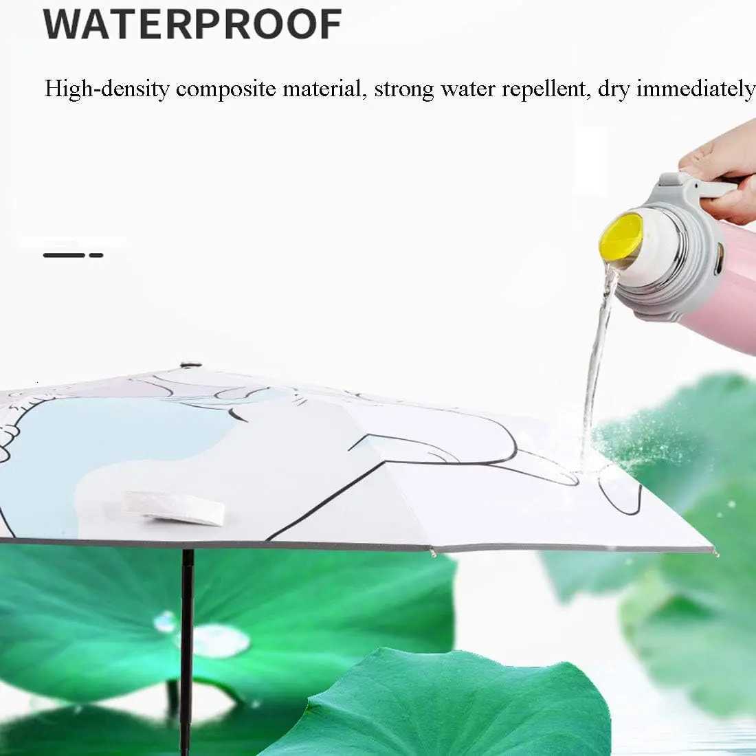 Kidguard Umbrella Automatic Open Cartoon Waterproof UV Resistant Travel Umbrella Compact Umbrellas Girls Boys 1 Lightweight R250724