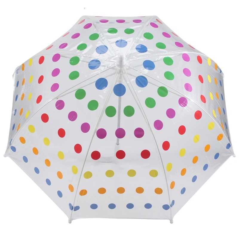 Kids Clear Bubble Umbrella Mens And Womens Childrens Umbrellas Transparent Long Handle Fashion Umbrella R250724