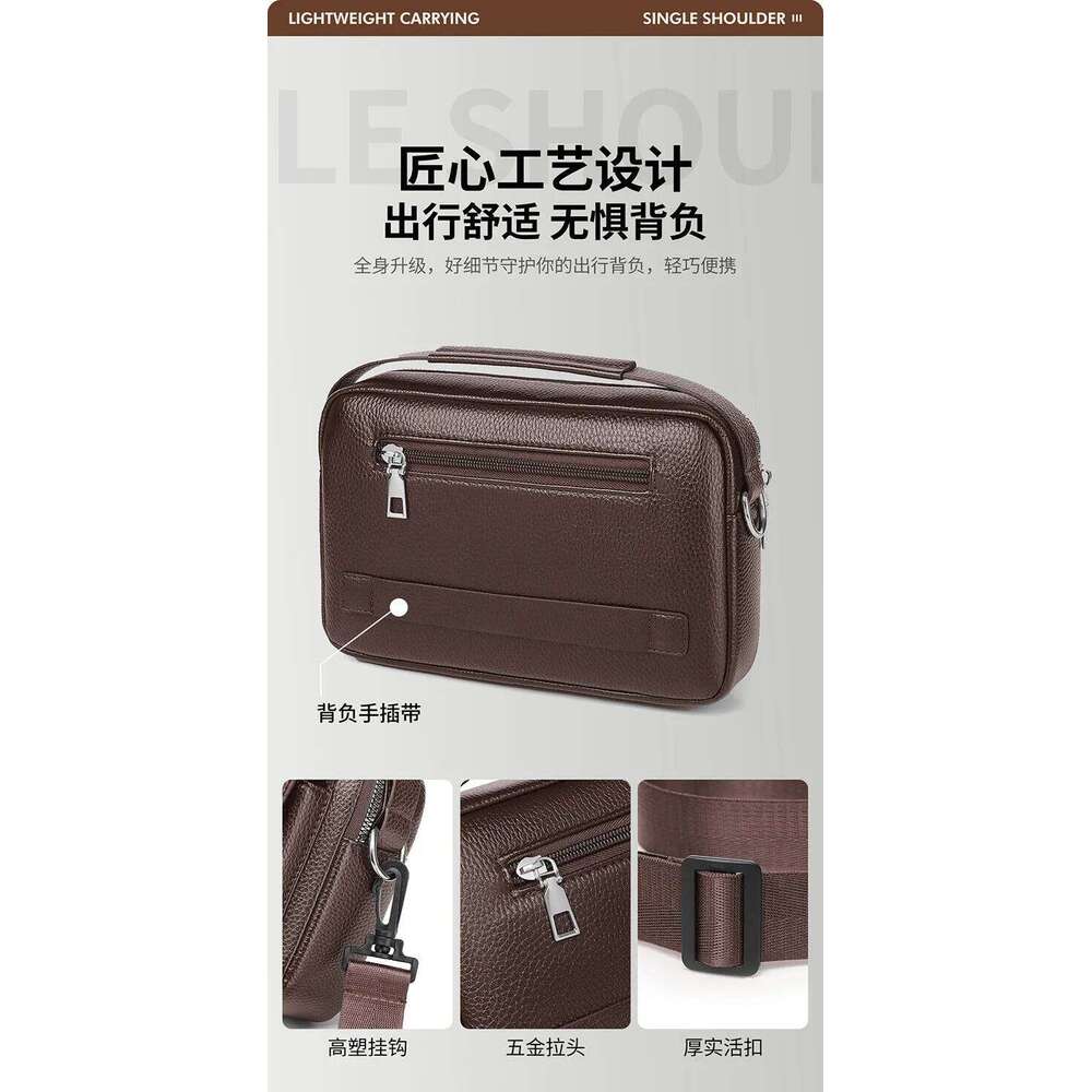 Men Shoulder Bag PU Leather Waterproof Crossbody Messenger Bags with Flip Cover handbag Sac pour homme