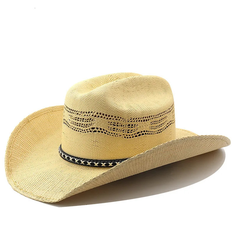 Selling Woven Handmade Straw Knights Cowboy Western British Jazz Hat 250722