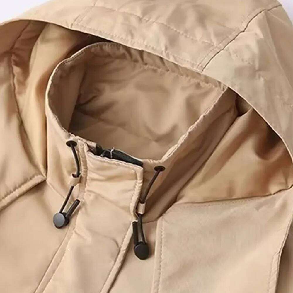 Spring Autumn New Women's Fashion and Elegance Fashionable Classic Hooded Short Jacket Coat