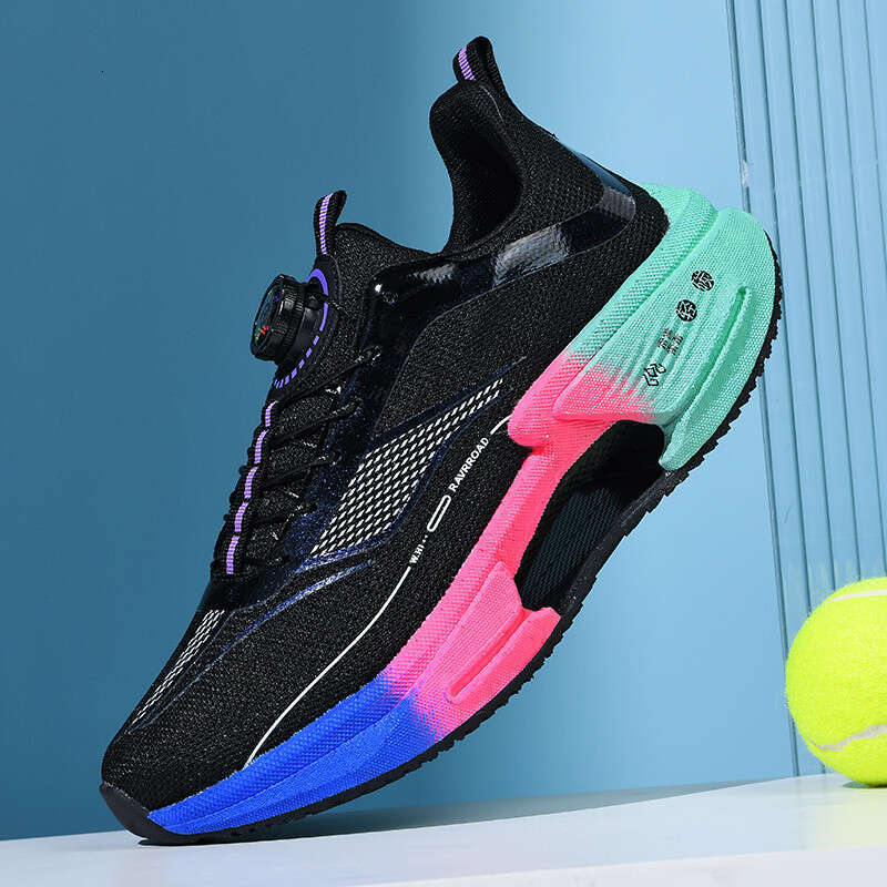 Jueying 3 Carbon Plate Running for Men and Women Sports Students Speed Training Rotating Button Ultra-light Jogging Shoes Size 30-44