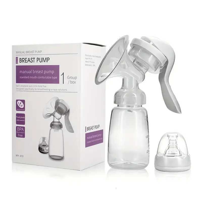 1PCS Painless Portable Manual Breast Pump - High Suction Chemical-Free Milk Collector for Postpartum Moms Milking Machine X250724