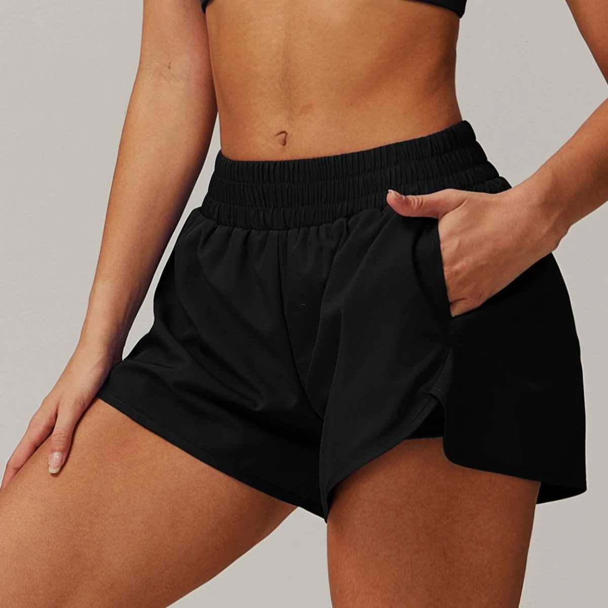 Chik-Dry Yoga Shorts Women Fitness Elastic Running Workout Short Leggings Running Gym Yoga Pants Sport Shorts Fitness Sportwear XJ250724