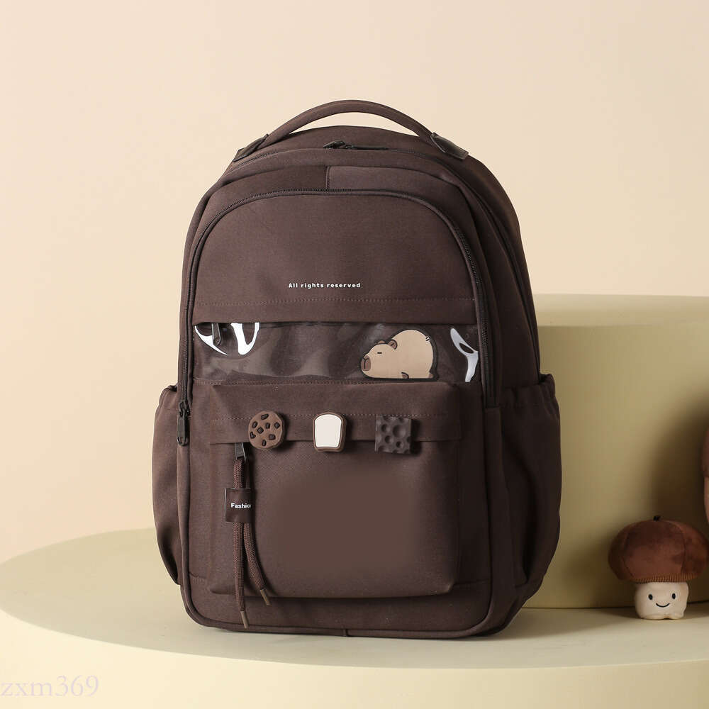 Kapibara Backpack for Middle High School, College Students, Lightweight Waterproof Large Capacity Outdoor Travel Bag