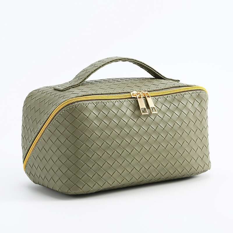Large Capacity Woven Makeup Portable Handheld Toiletry Travel Storage Multifunctional Waterproof Bag
