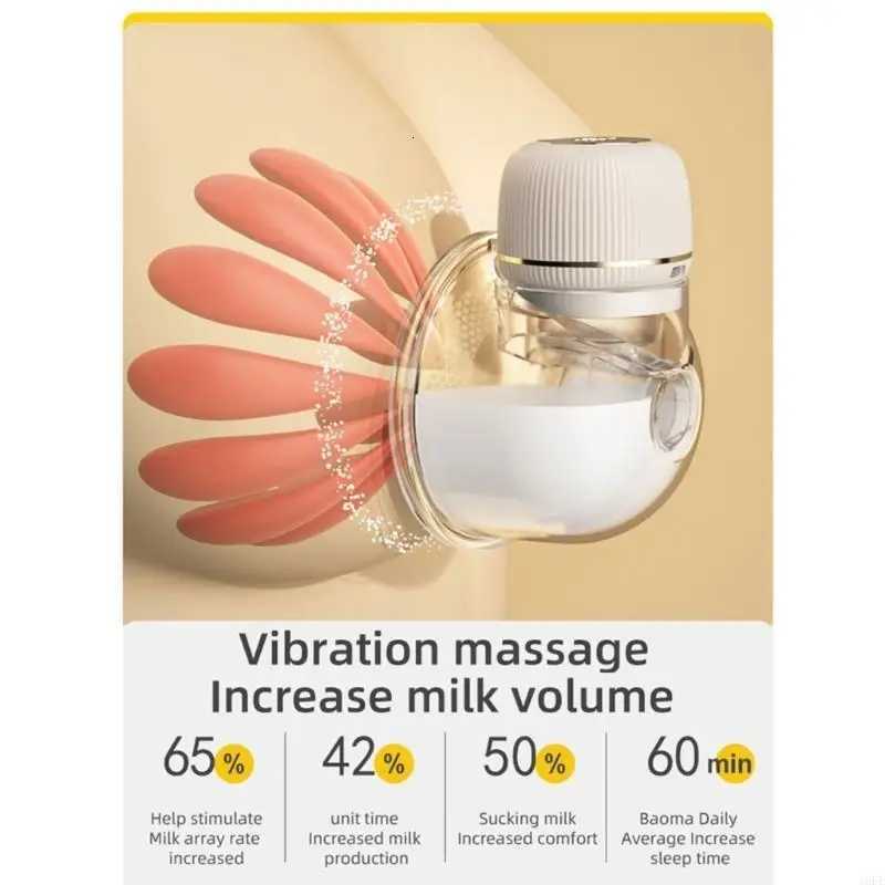 16FE Electric Breast Pump 9 Speed Hand-Free Wearable Pump Breastfeeding Breastpump X2507241