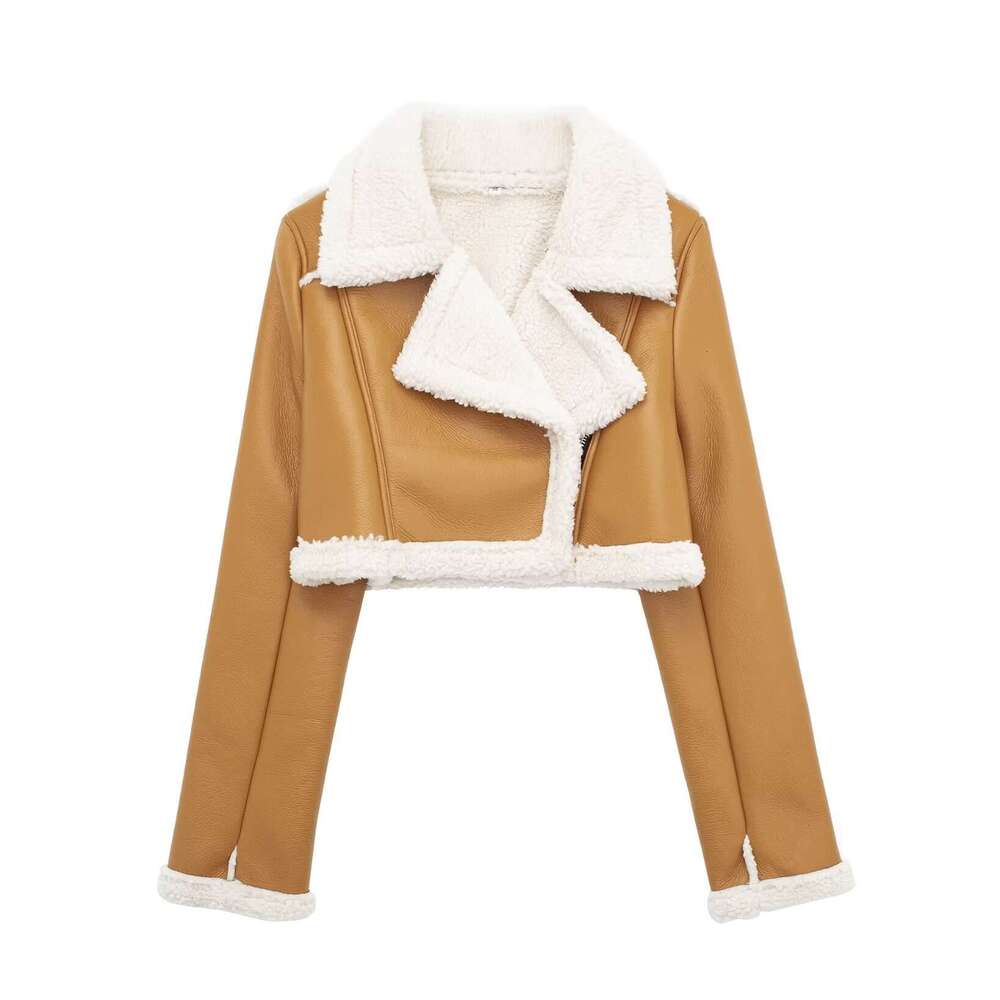 TRAFZASHEIN Style Women's French Casual Reversible Short Jacket Coat B5