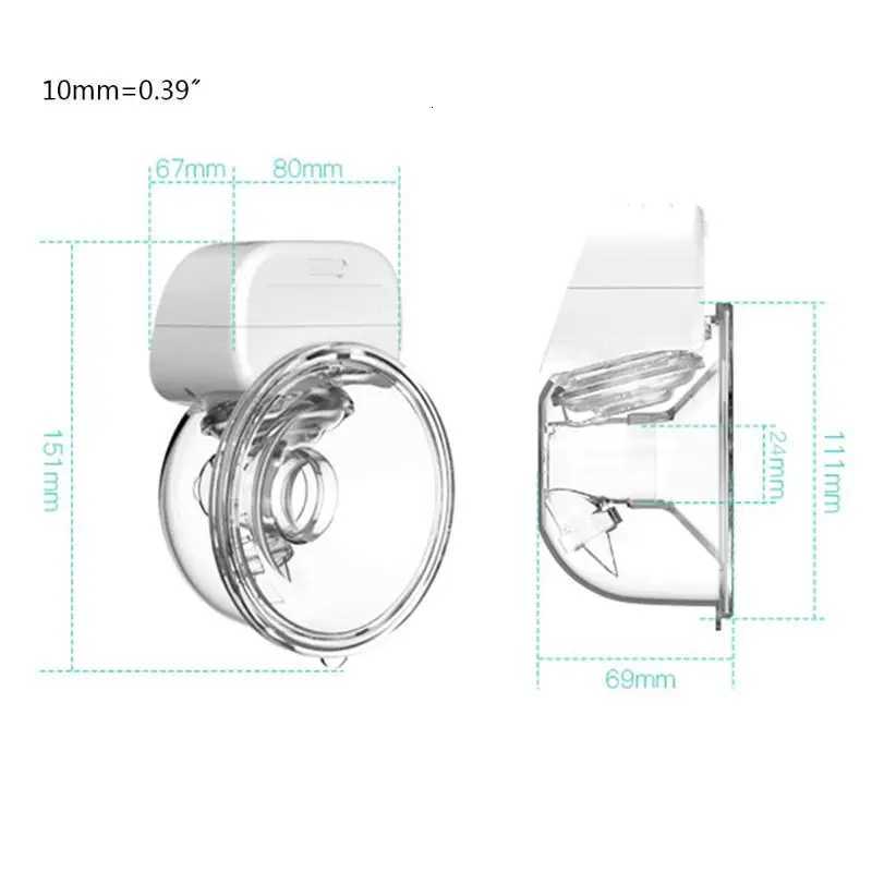 USB Rechargeable Hands-Free Electric Breast Pump Silent Wearable Automatic Milker Portable Baby Breastfeeding Milk Extractor X250724