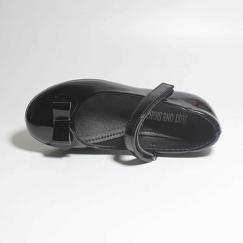 Girls Back To School Uniform Dress Shoes PU Leather Black Mary Jane Flats Lightweight Comfortable Toddler Little Kid Flat Shoes XJ250724