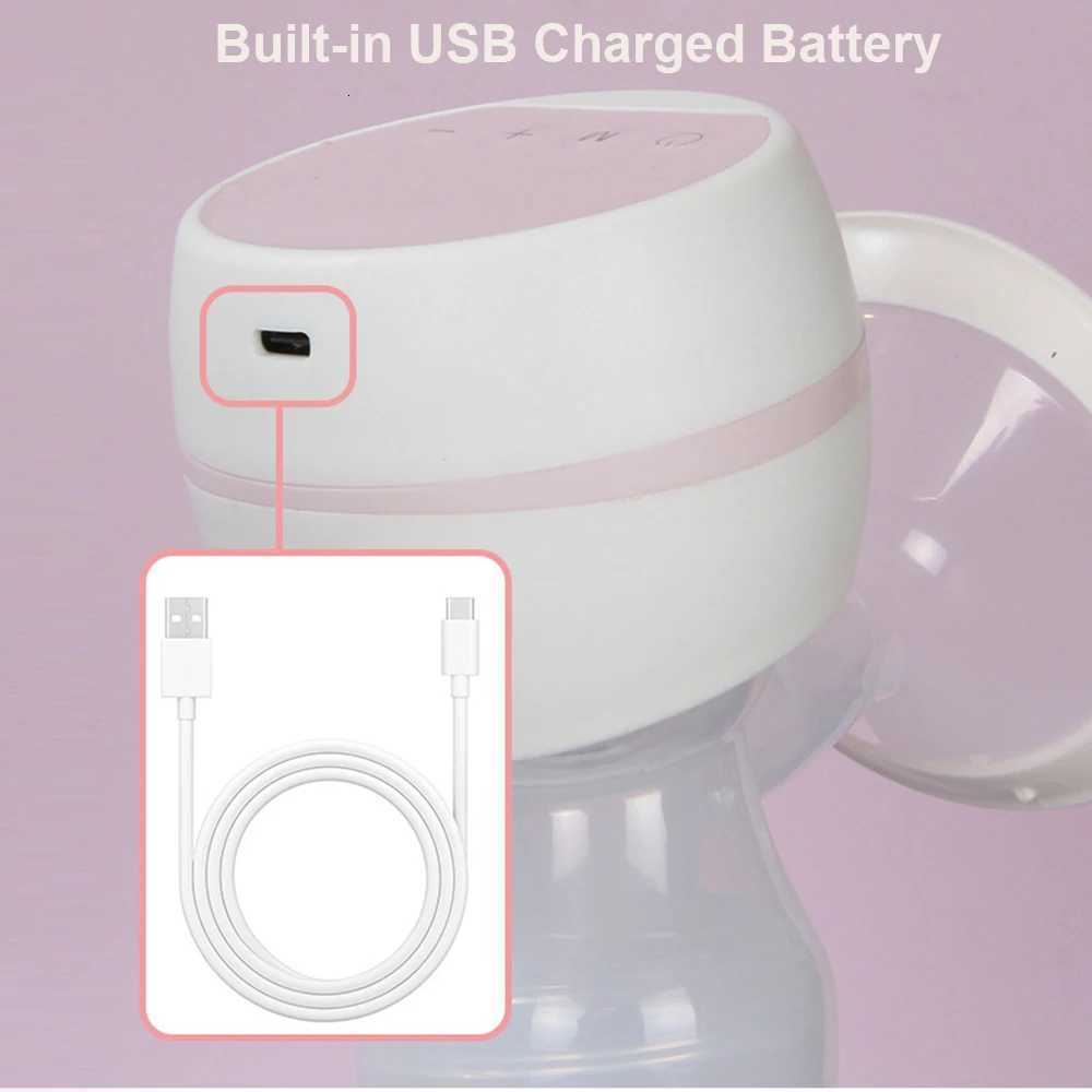Portable Integrated Electric Breast Pump with LED Screen for Breastfeeding with 3 Modes 9 Suction Levels Low Noise 180ml Milk Bottle X2507241