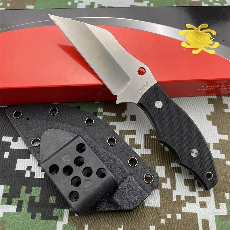 RONIN FB09 Tactical Fixed EDC Outdoor Hunting Survival Straight Knife D2 Blade G10 Handle with Kydex Sheath Knives high-quality
