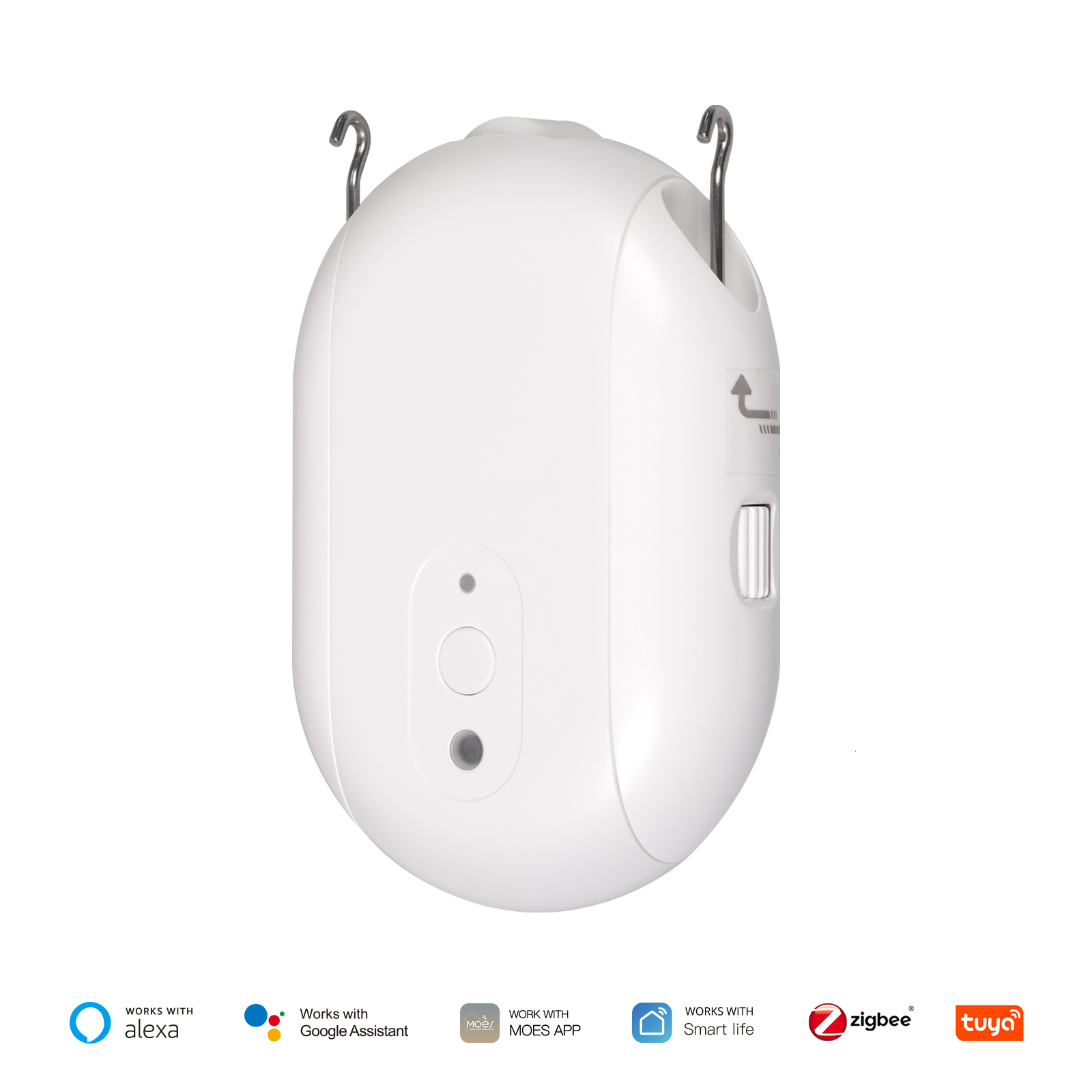 MOES Tuya ZigBee Smart Electric Curtain Robot Timing Auto Opener Closer Light Sensor App Remote Control Support Alexa GoogleHome