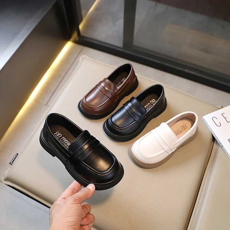 Girls Loafers Round-toe Children Fashion Princess Leather Shoes for Girls Wedding Boys Kids Uniform School Shoes Soft All Match XJ250724