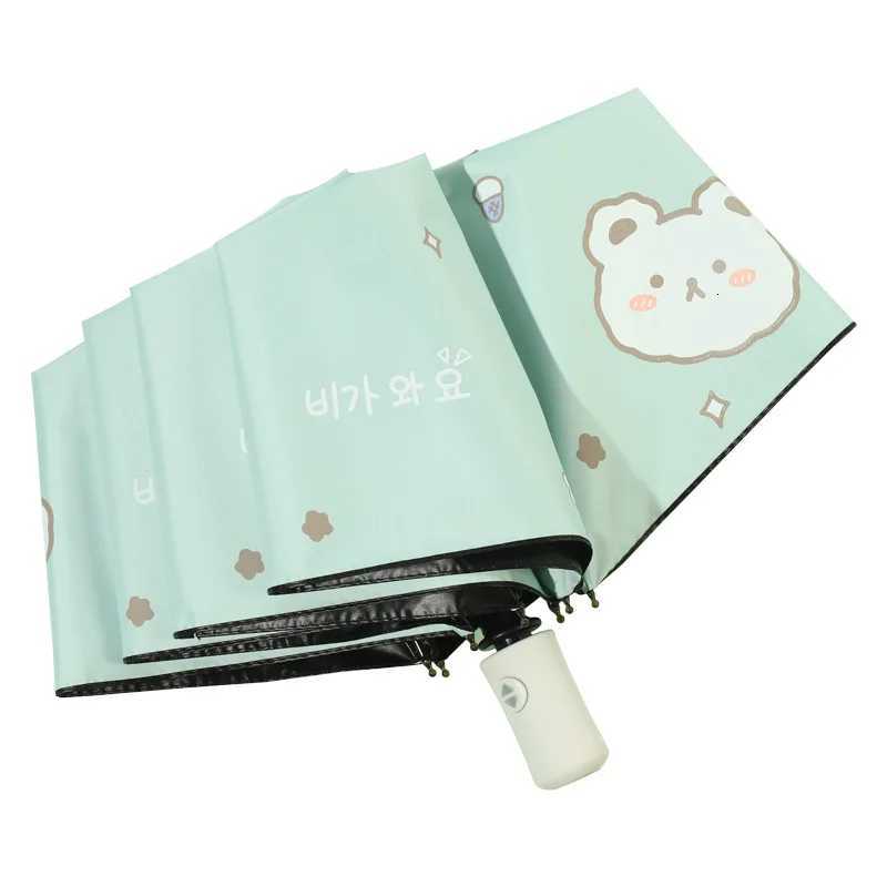 Windproof Folding Umbrella parasol umbrella Cute Little Bear Automatic Umbrella UV blocking and shading Portable for Travel Gift R250724