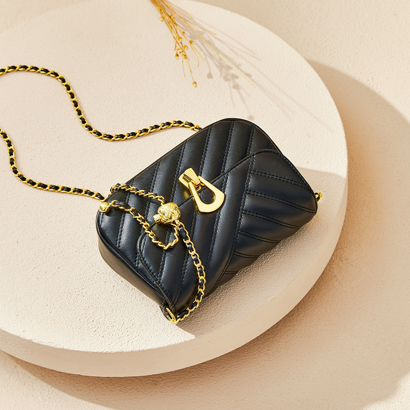 Designer Nalan Du 2025 New Genuine Leather Small Crossbody Chain Versatile Trendy Light Luxury Women's Bag