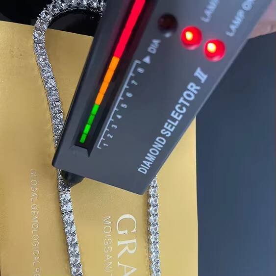 925 Silver Moissanite Tennis Chain Fashion Jewelry with Iced Out 3mm 4mm 5mm Wholesale Price New Style Silver Necklace