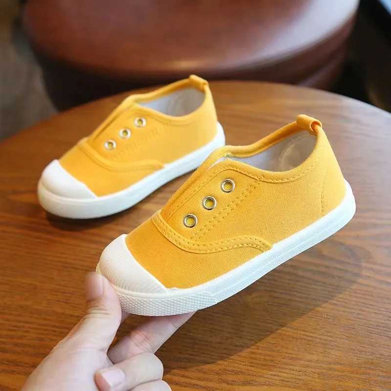 Real Photo Childrens Mesh Breathable Red Gray Black White Yellow Blue Canvas Shoes Boys Sneakers Girls Indoor Flats ShoesXJ250724