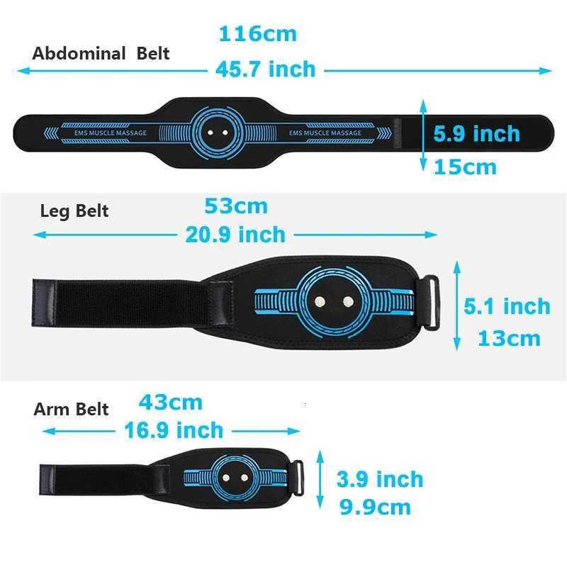 Smart EMS Muscle Stimulator Abs Abdominal Toning Belt Muscle Toner Body Slimming Weight Loss Home Gym Fitness EquipmentW250724