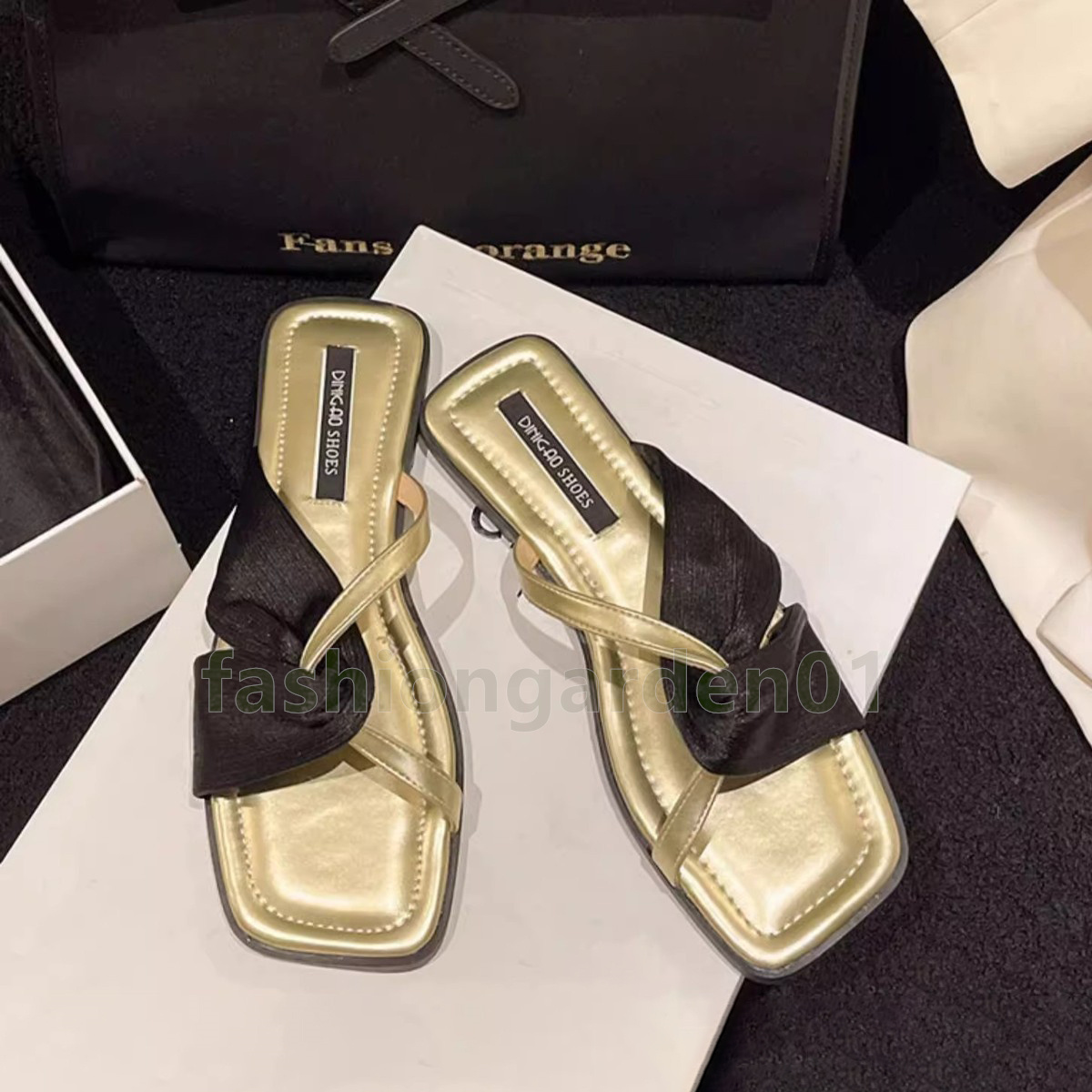 designer sandals casual slides flats slippers womens sliders summer cross-belted open-toe mules sandal daily outdoor beach slide size 35-42