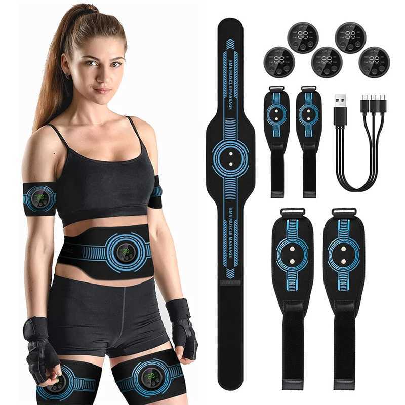 ABS Muscle Stimulator Toner Abdominal Belt Body Ab Slimming Mane Abdomen Arm Leg Fat Burn Fitness Workout Equipment W250724