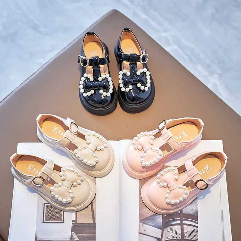 Childrens Shoes Princess Small Leather Shoes 2024 New Spring and Autumn Girls Single Shoes Soft Sole Non-slip Mary Jane XJ250724
