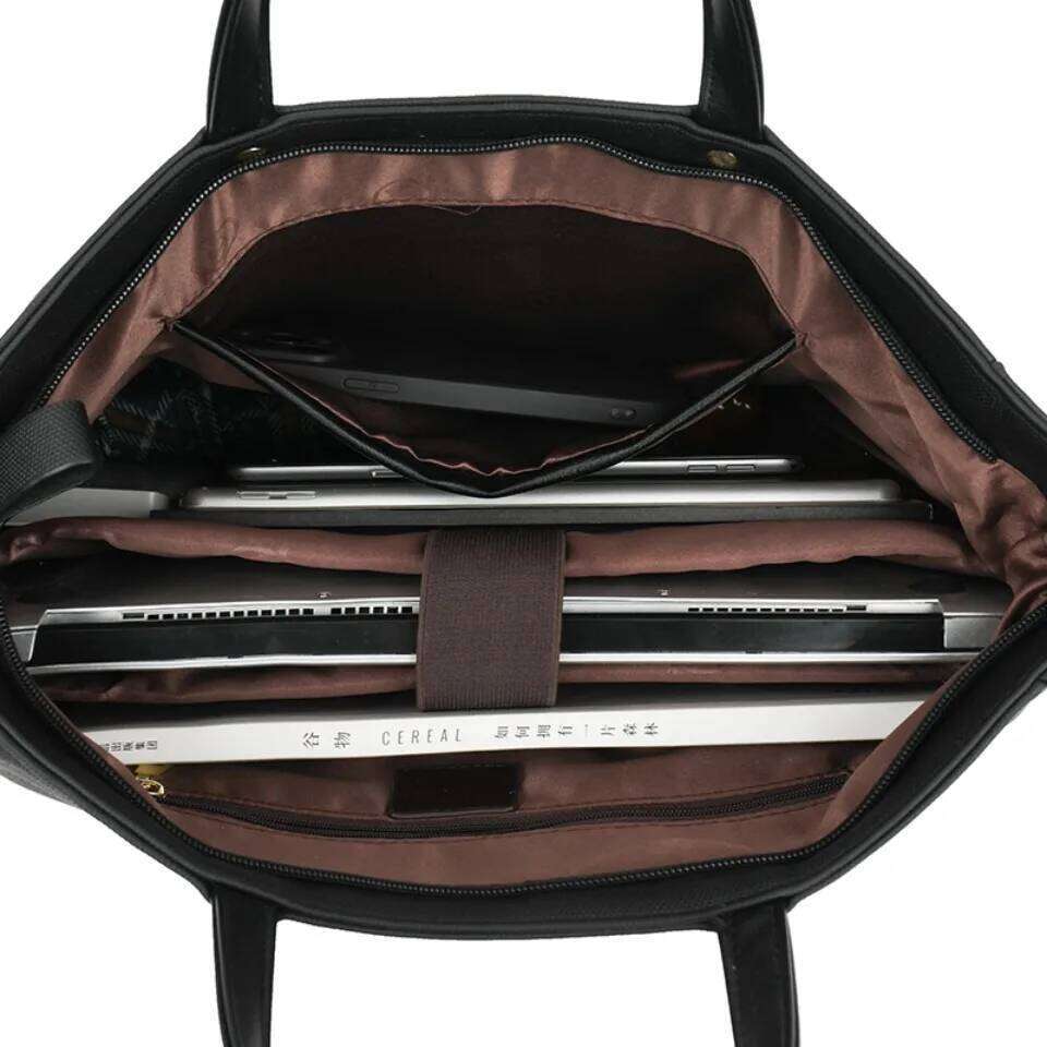 Simple Light Business Commuting High Quality Ladies Handbag Female Shoulder Bag Put In A4 Magazine And Notebook