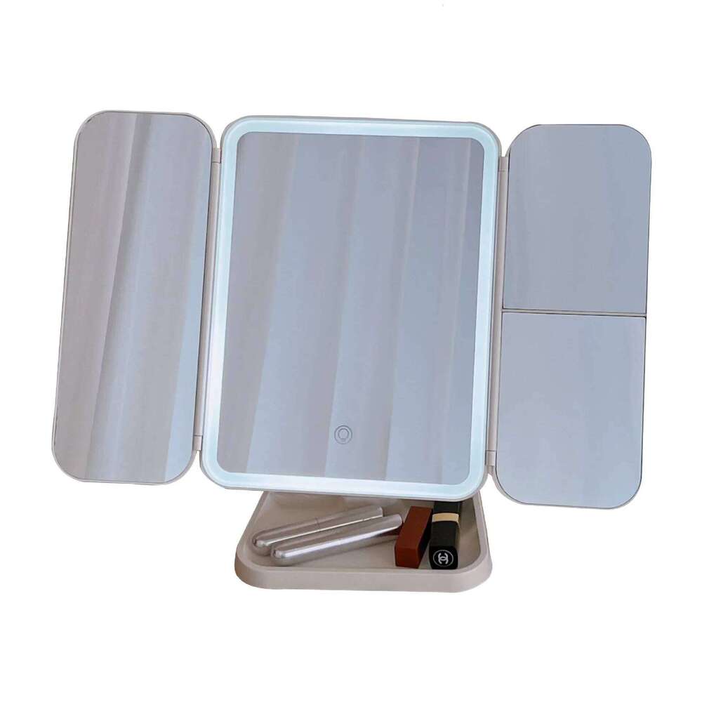 Trifold LED Lights Dorm Dressing Beauty Light up your fill light with Smart Complementary Makeup Mirror Tri X250723