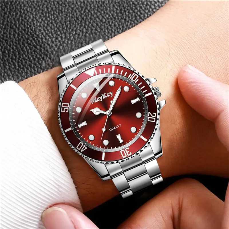 Fashion Large Dial Men Quartz Watch Men Business Watches Casual Clock Sports Wristwatch Mens Watch W250724