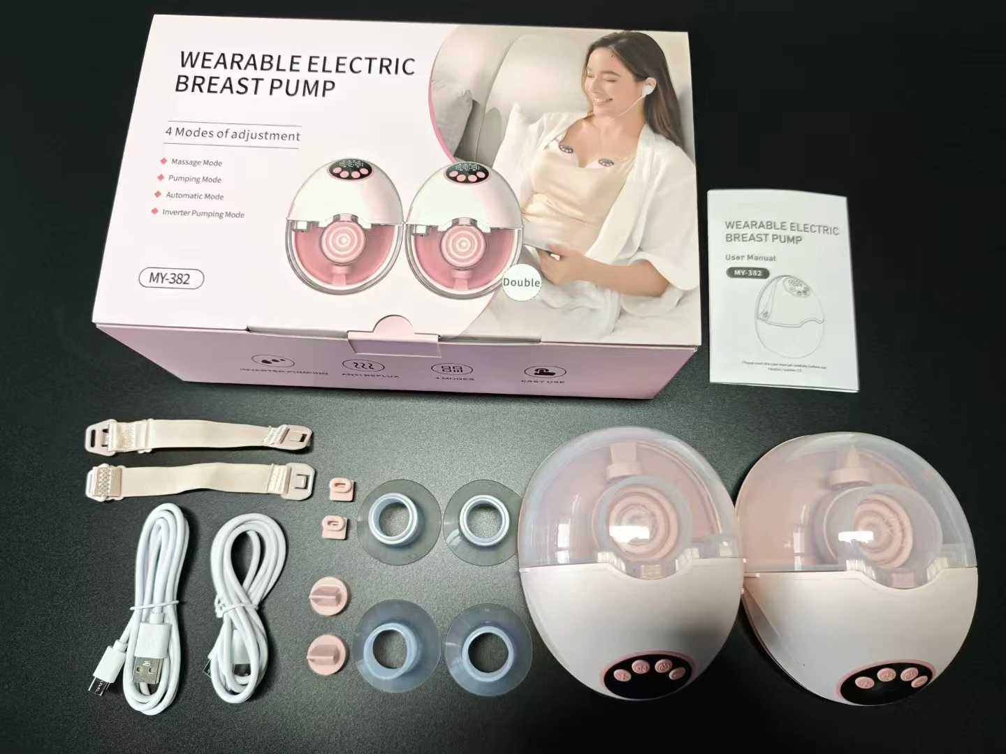 Hands-Free Wearable Breast Pump - Electric BPA-Free with Heating UV Sterilizer | Wireless Upgrade Option X2507241