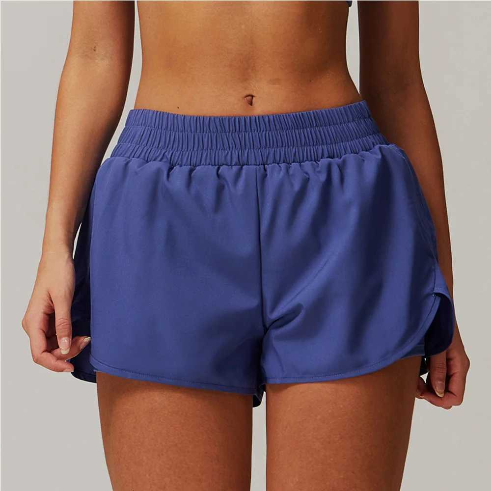Pocket Naked Quick Drying Yoga Shorts for Women Two Pieces of Sports Shorts Hip Lifting Running Shorts Fitness Yoga Pants Tights XJ250724