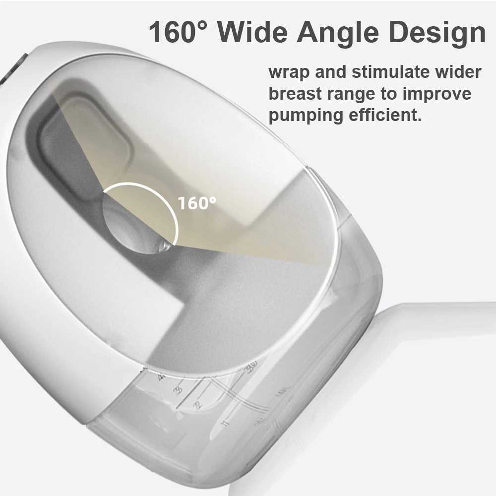 2024 Wearable Breast Pump Hands Free Electric Portable Wearable Breast Pumps BPA-free Breastfeeding Milk Collector X250724